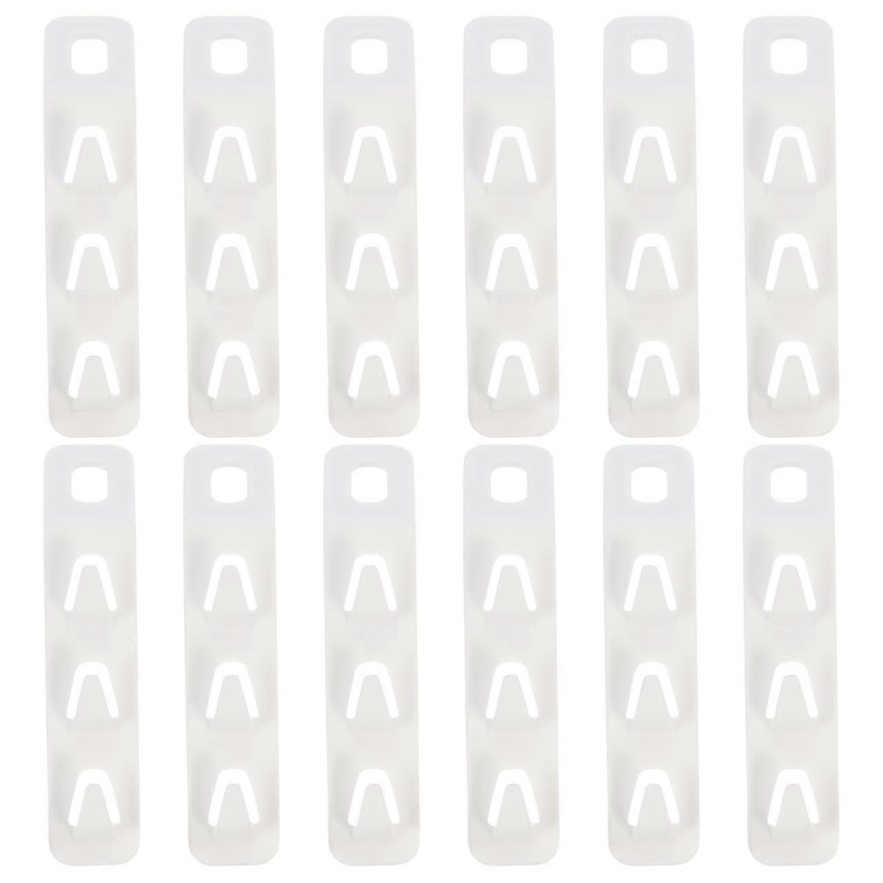 12pcs Clothes Hanger Connector Hooks for Space Saving Closet Organization, Durable Plastic Wardrobe Hangers