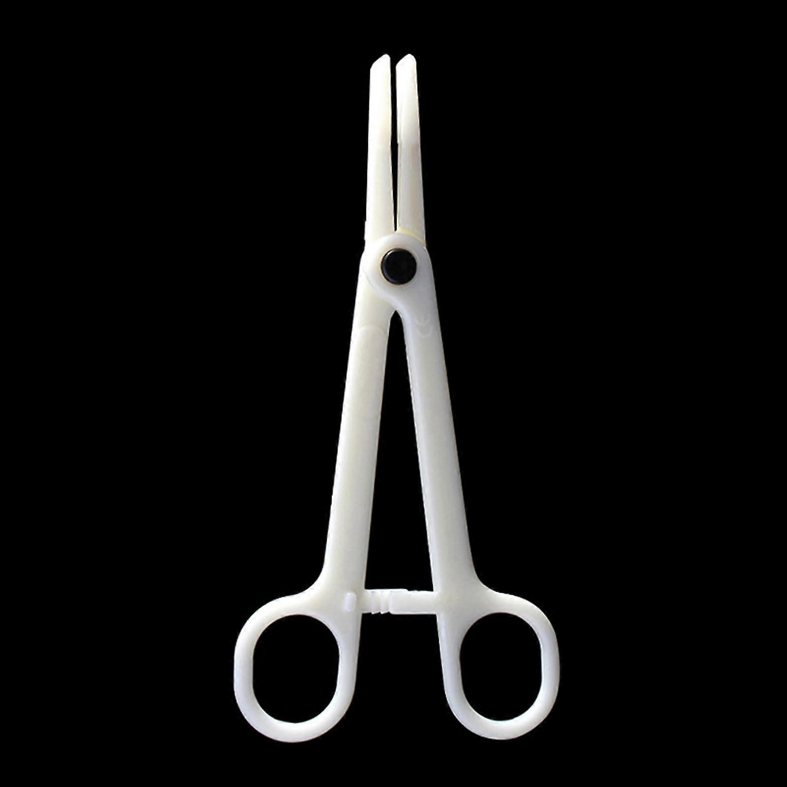 Disposable Piercing Forceps with Secure Locking Grip for Ear Nose Navel Tongue Piercing