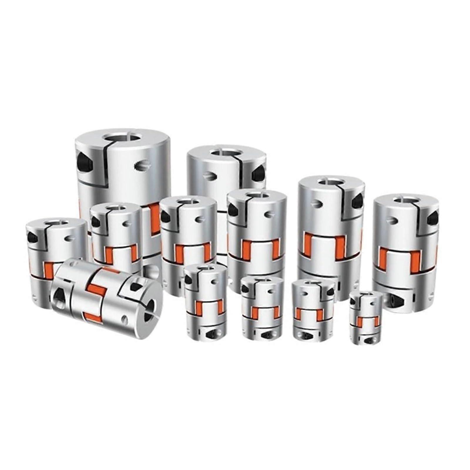 Aluminum Shaft Coupler 8mm to 20mm Jaw Coupling for Motor Encoder with Vibration Absorption
