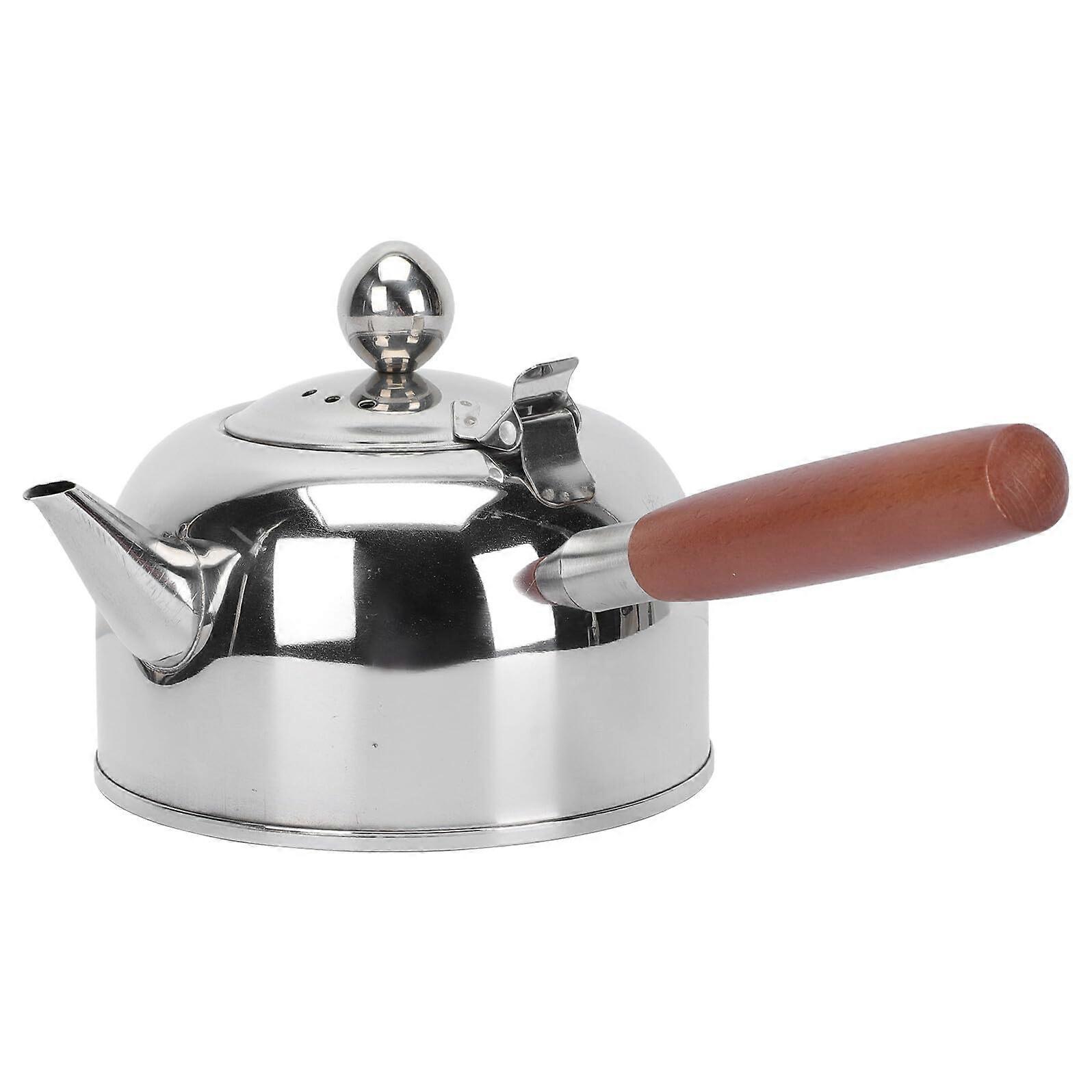 Stainless Steel Side Handle Tea Kettle with Heat Resistant Polished Surface for Induction Cooking