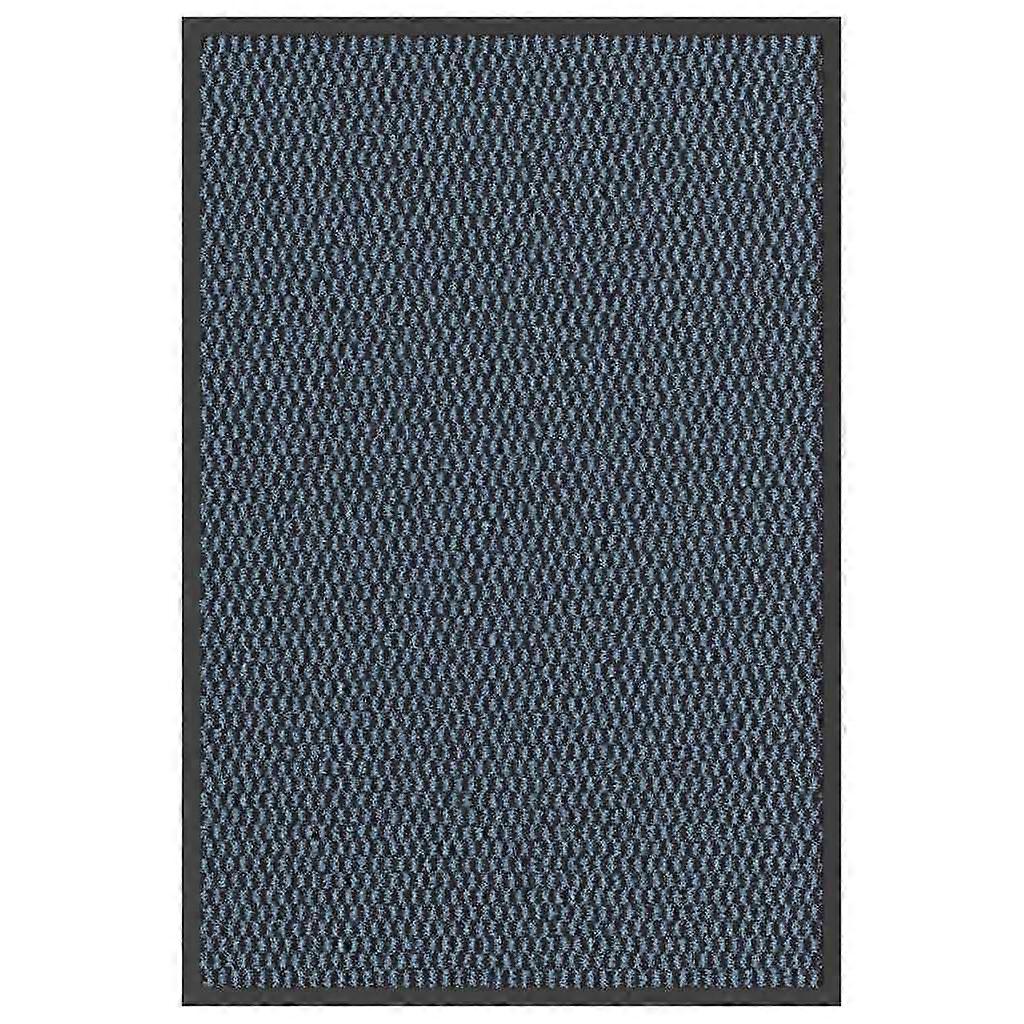 vidaXL Deurmat 60x90 cm blauw
