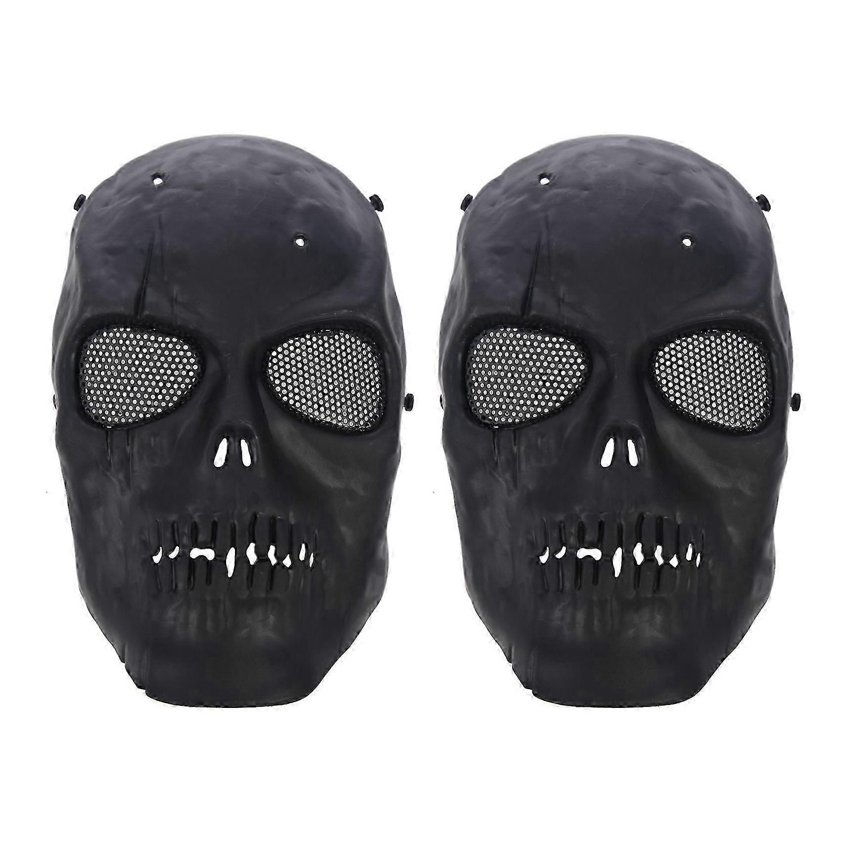 2X Airsoft Mask Skull Full Protective Mask -