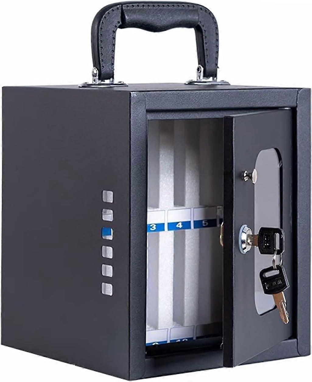 32 Compartment Aluminum Alloy Cell Phone Storage Locker with Secure Keyed Lock for MultiDevice Use
