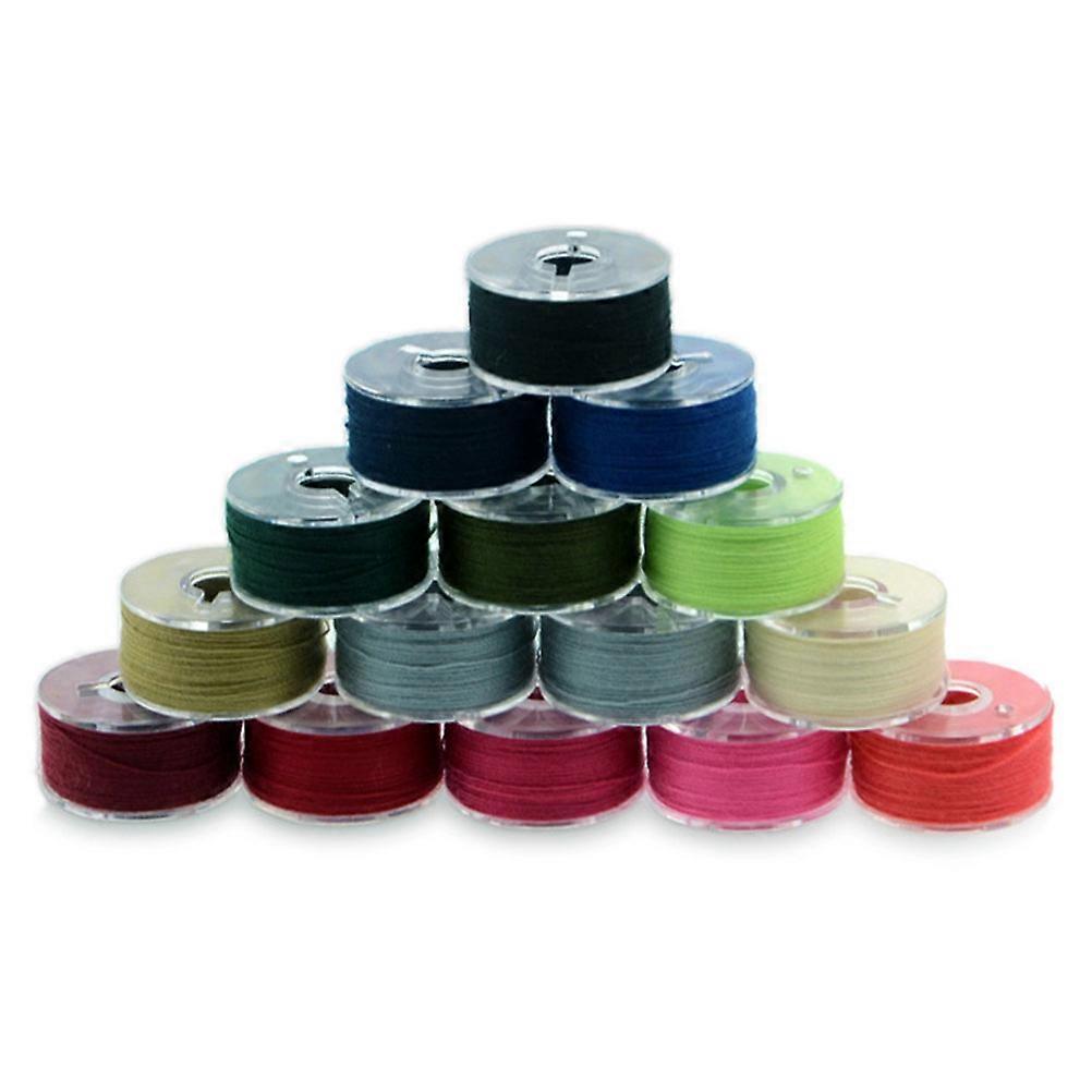 Sewing Machine Bobbin Spool Set with 36 Colors Thread and Storage Box
