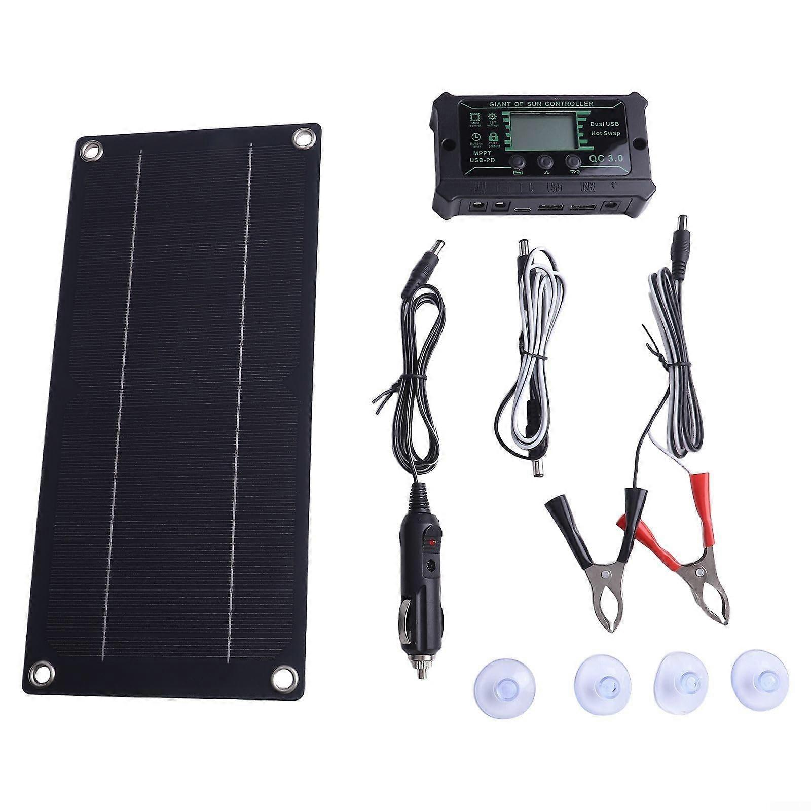 600W Monocrystalline Solar Panel Kit with MPPT Controller for RV Caravan Offgrid Power Supply