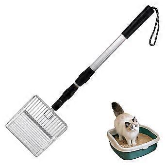 Chicken Coop Cleaning Tool with Stretchable Long Handle, HeavyDuty Metal Poop Scoop for Sand and Pet Waste