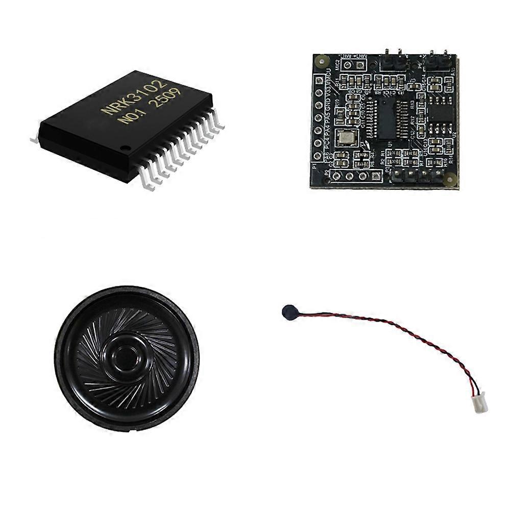 Offline Intelligent Voice Recognition Module Public Version Test Dual-Microphone Noise Reduction Control Recognition