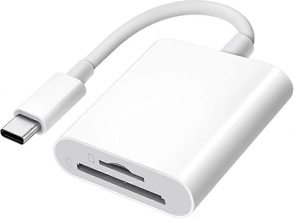 Type-C Card Reader for SD & MicroSD – Compatible with iPhone, Mac & Android
