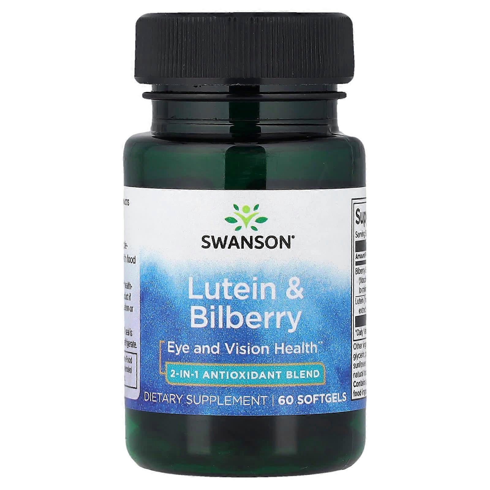 Swanson, Lutein & Bilberry, 60 Softgels
