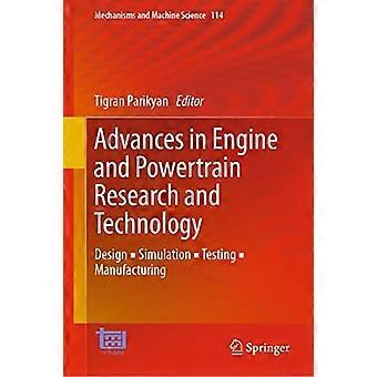 Advances In Engine And Powertrain Research And Technology Design Simulation Test - Springer Nature B.V - Hardcover - en Book
