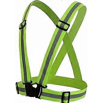 Correas elásticas reflectantes del chaleco - Ropa de ciclismo y running nocturno