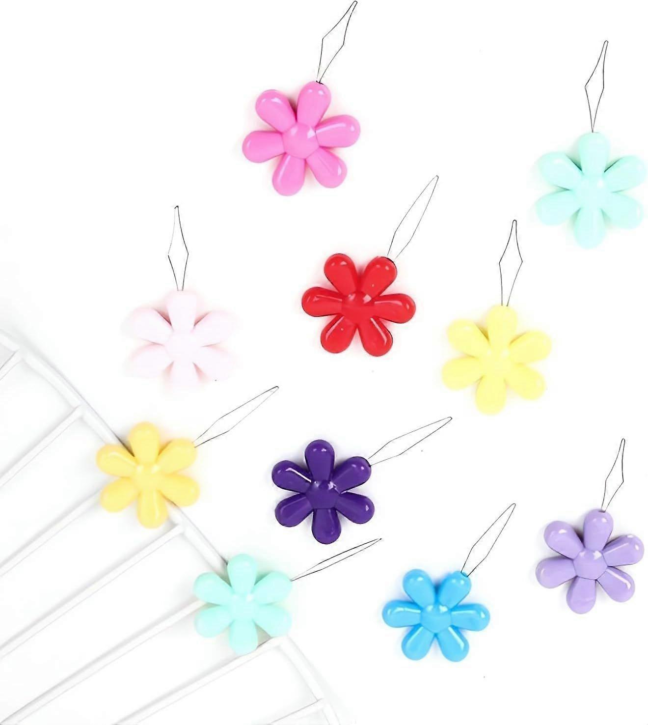 Embroidery Needle Threaders, Plastic Flower Head Wire Loop  Needle Threader,