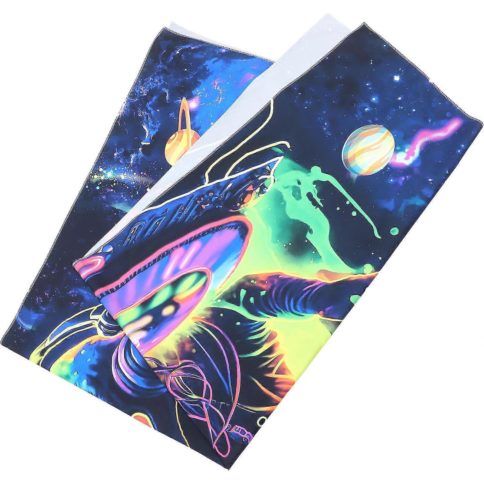 Pattern Fluorescent Wall Tapestry Background Decor for Home 4Pcs
