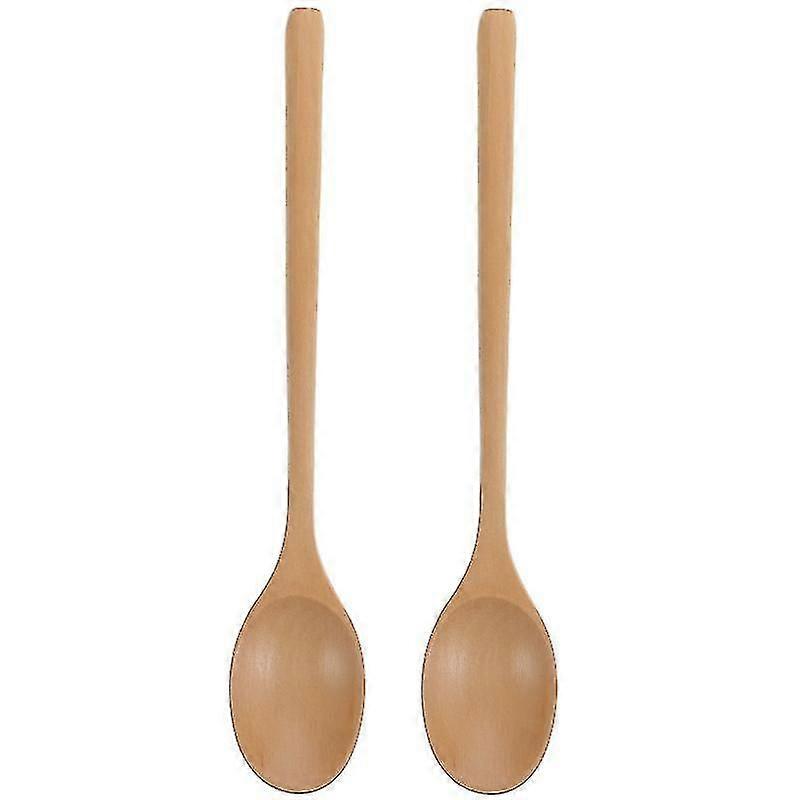 2pcs Kitchen Tableware, Wood Spoon For Eating