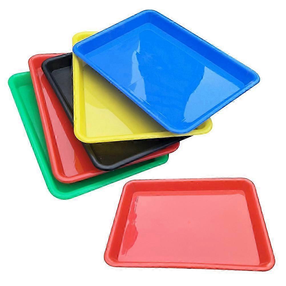 Rectangular Mini Plastic Storage Container, Assorted Colors, Easy to Clean, 6 Pack for Small Items