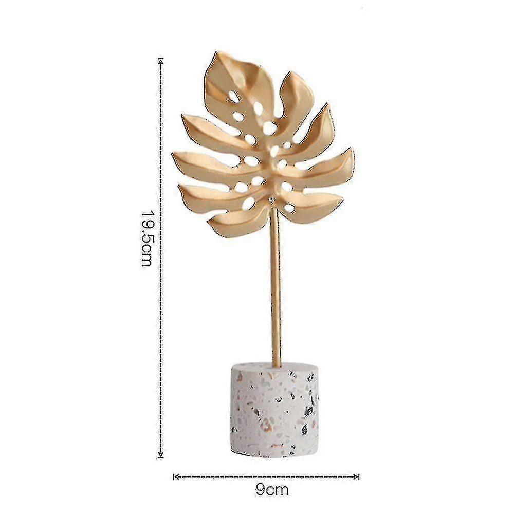 Mint Turtle Back Fern Leaf Feather Pattern Ornament Home Craft Decor(color:turtle Leaf)