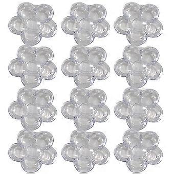 Small Lipstick Organizer Flower Shape for Storage Use 48Pcs Plastic Case