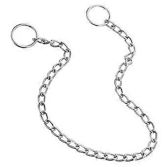 Lightweight Dog Choker Collar Sturdy Chrome Chain Accessory For Small Dogs Daily Use 1Pcs
