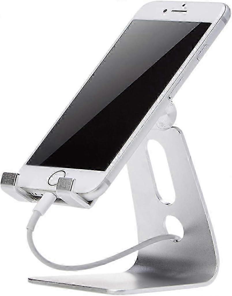 Adjustable Cell Phone Stand, Single, Silver
