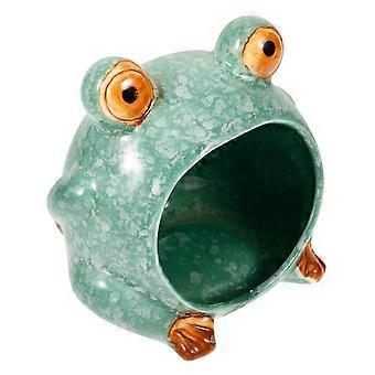 Koelend keramisch hamsternest, benodigdheden voor een lichtgroen schuilplaatsje.
