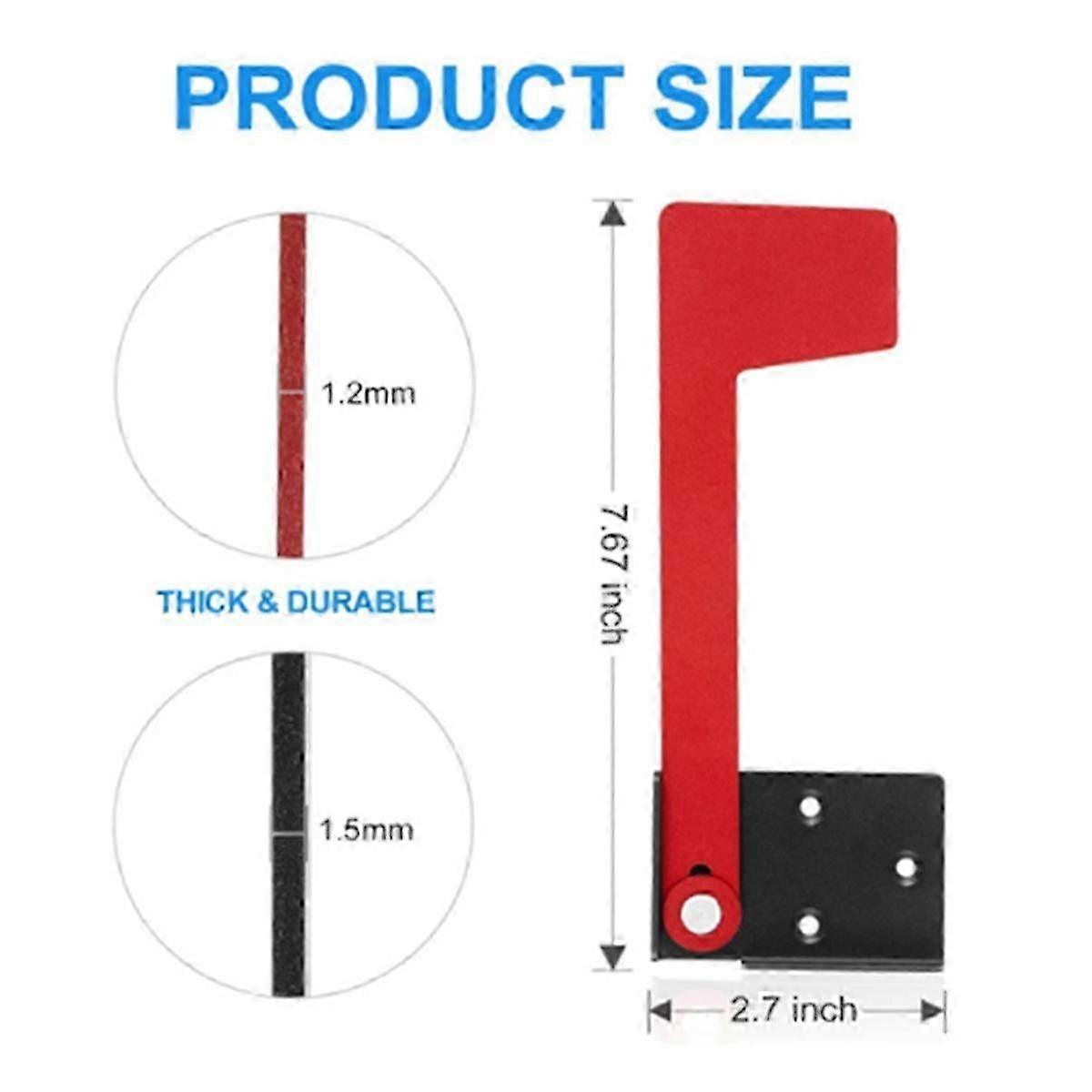 Mailbox Flag Replacement Kit, Red Plastic Mailbox Flag, Required, Fits Wall and Post Mount Mailboxe