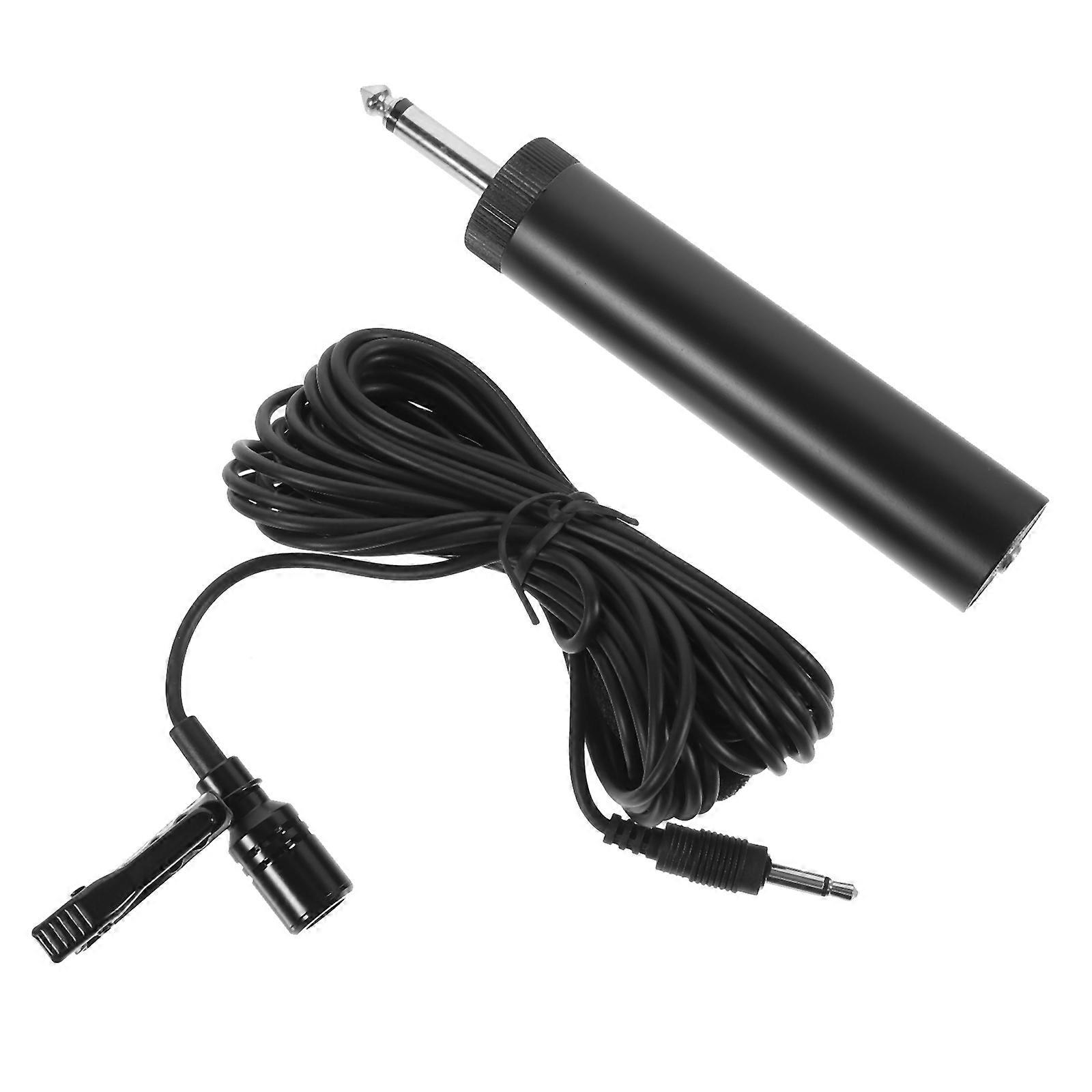 Electric Condenser Lavalier Microphone for Performance 1Set Multi-Purpose Wire Mic
