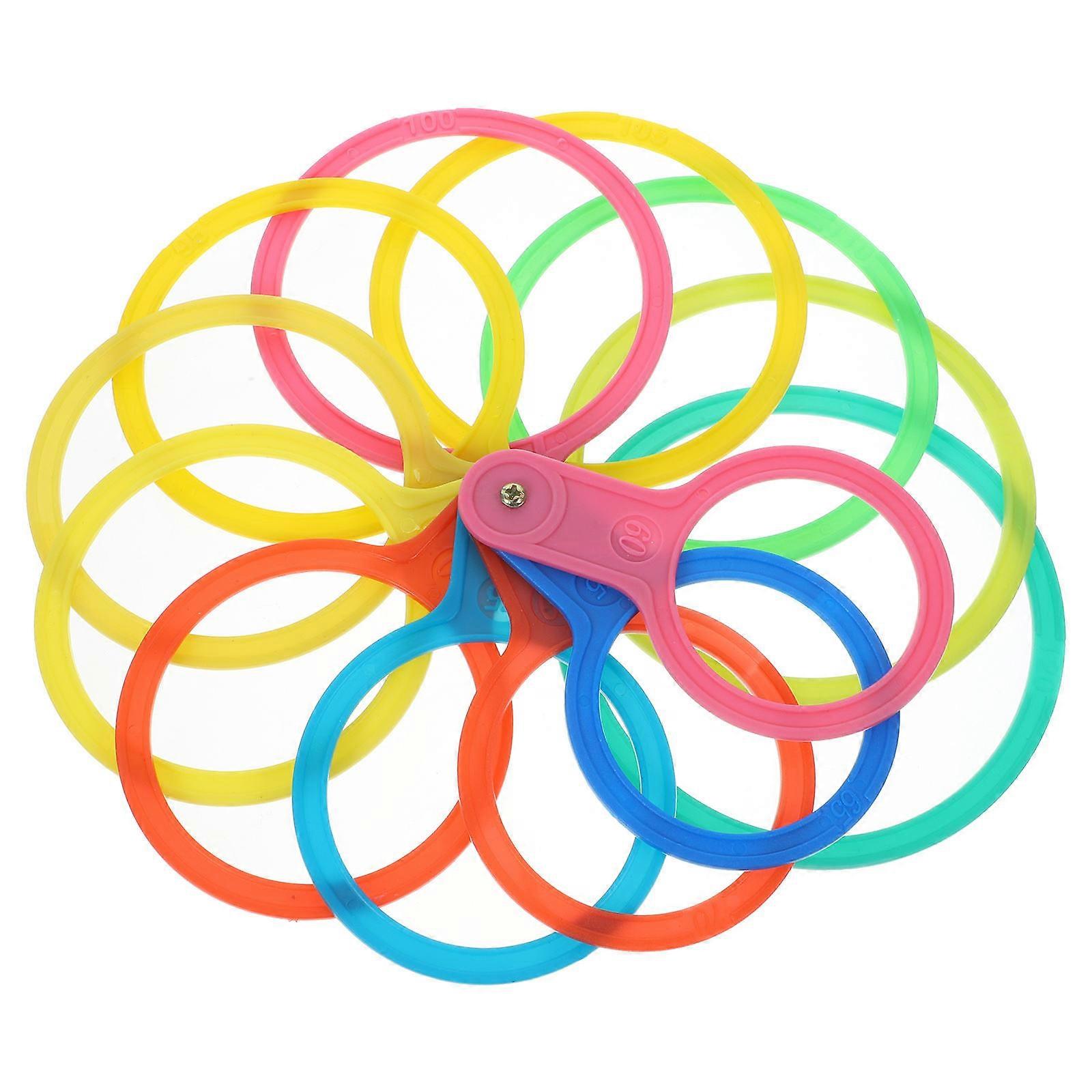 1 set of Fruit Diameter Measuring Circle Practical Plastic Fruit Diameter Measuring Lap