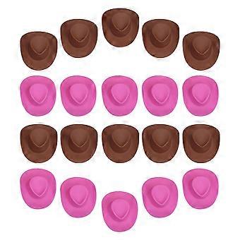 20 stuks Cowboy Decor Mini Cowboy hoeden partij Mini Doll hoeden kleine Cowboy hoed hoed Mini huis pop