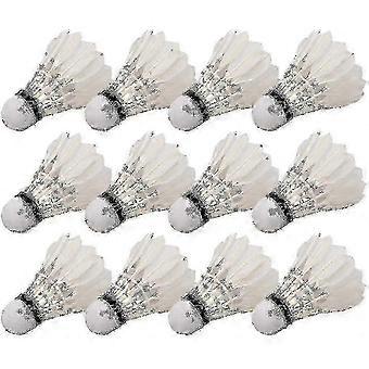 Z7 Badminton Ball,12pcs Professional Shuttlecock Feather Badminton Balls For Badminton TrainingGOOD