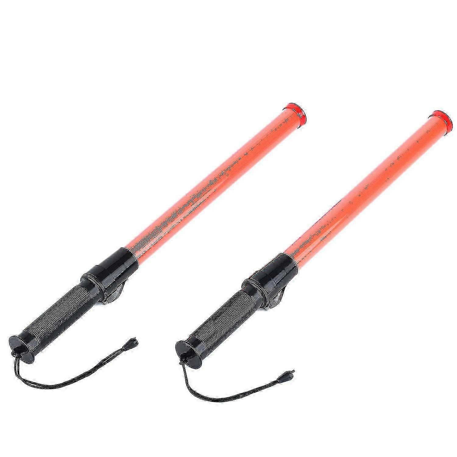 Lot de 2 bâtons lumineux de signalisation routière à LED de 21 pouces pour le guidage de stationnement