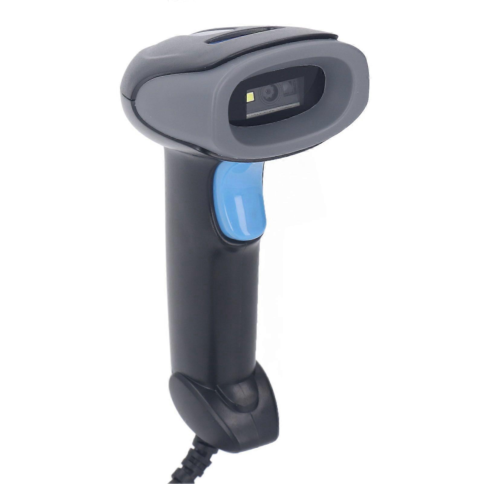 Wired USB Barcode Scanner Handheld 1D 2D Barcode Reader for Library Warehouse Compatible with Computer Laptop