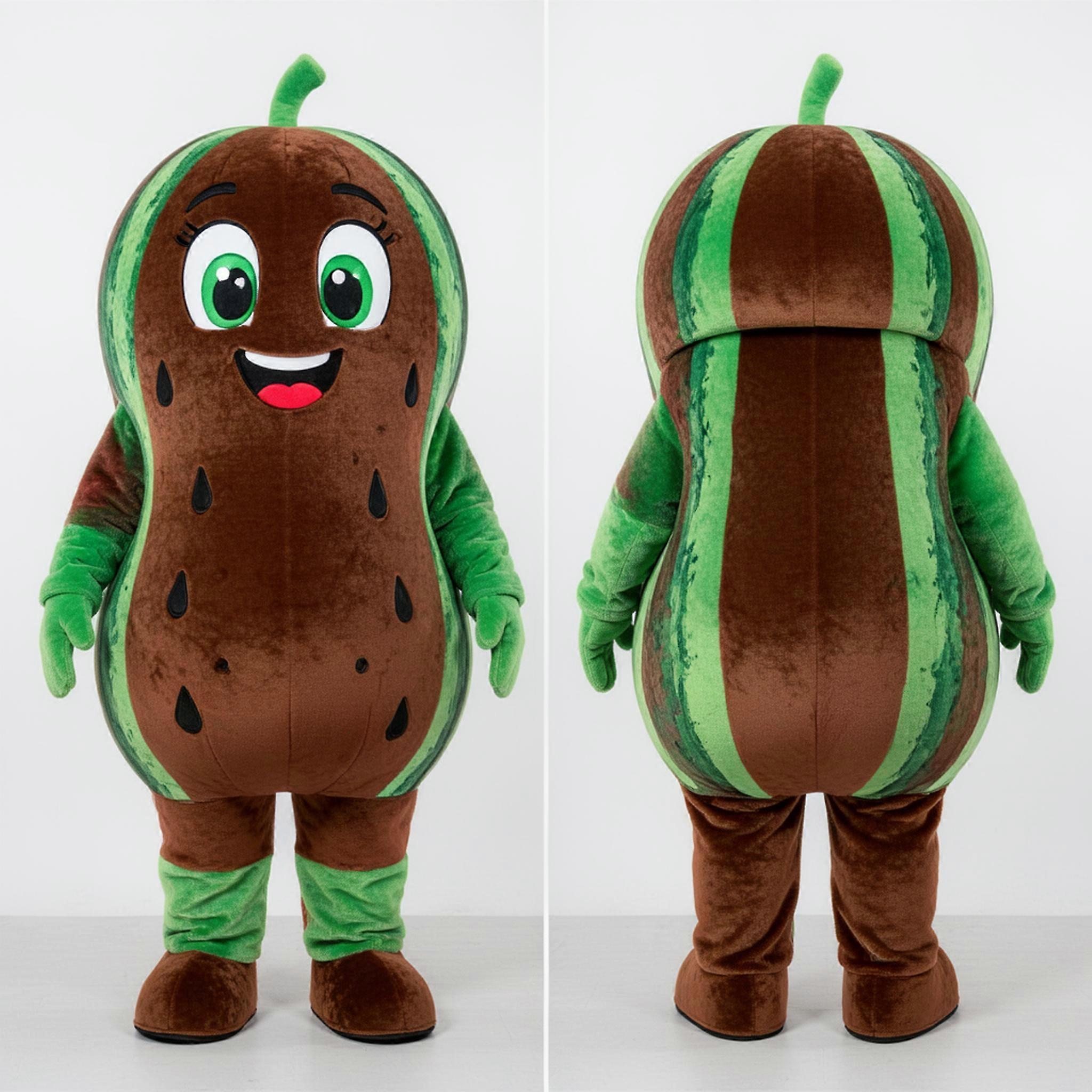 MASTICOT Green Cartoon Watermelon Mascot