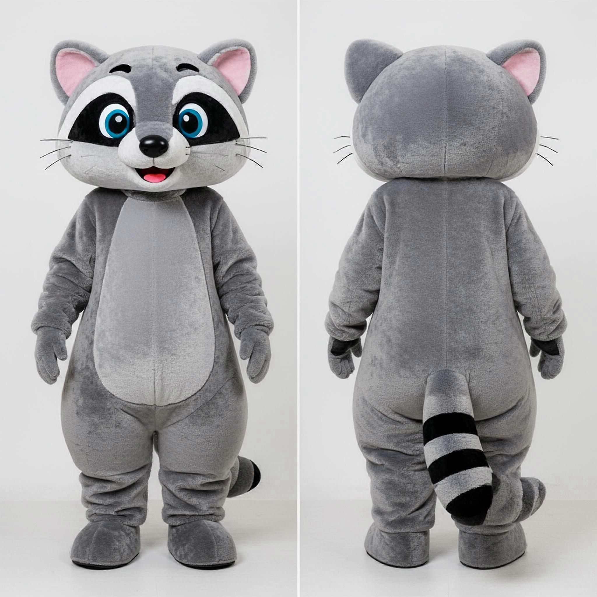 MASTICOT Slate Gray Cartoon Civet Mascot