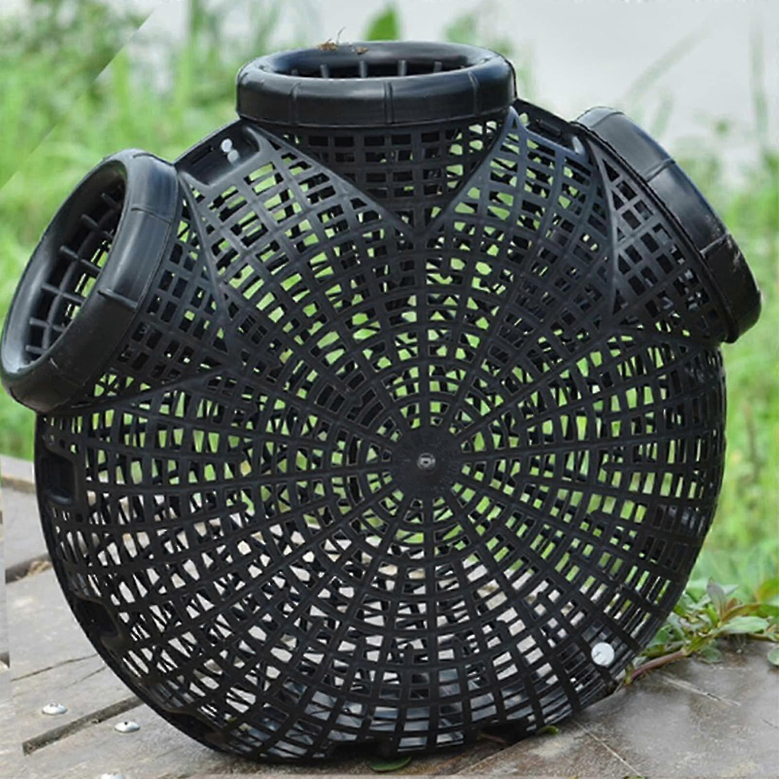 Plastic Eel Crayfish Trap Black