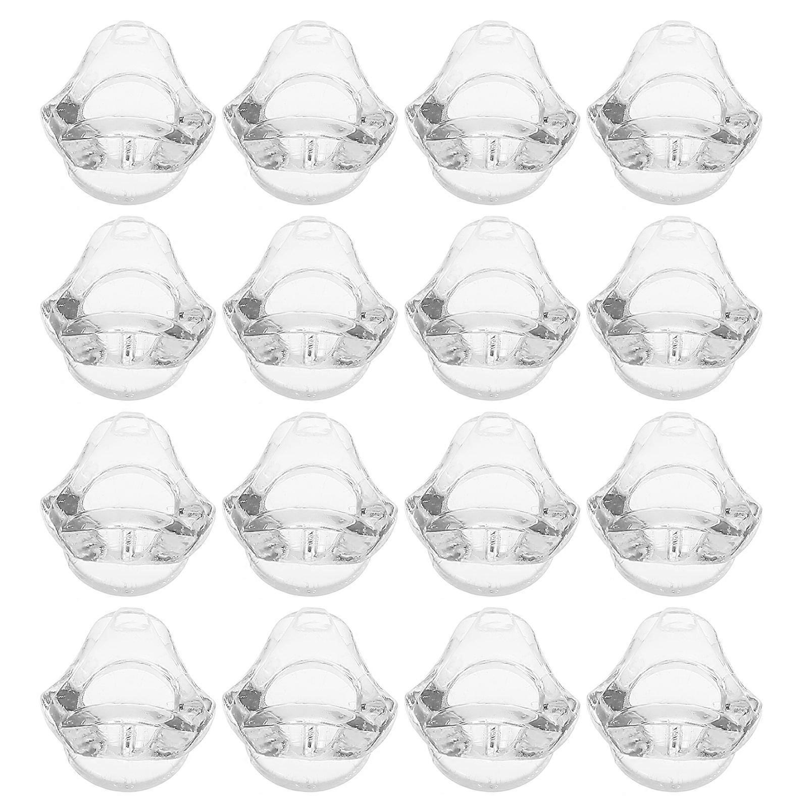 Clear Acrylic Triangle Cabinet Knobs for Drawer Pulls 80 Pieces