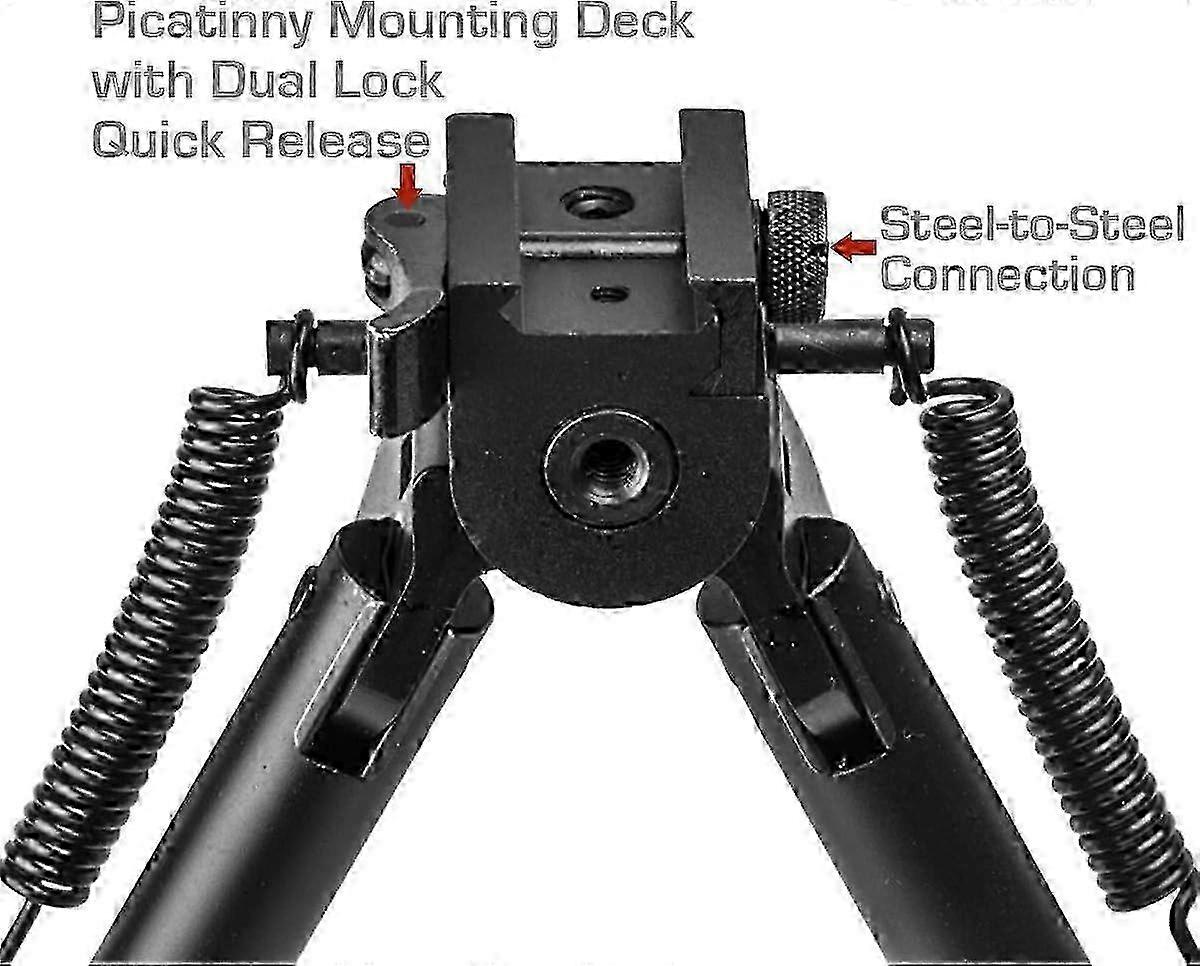 Adjustable Tactical Bipod Quick Deploy Swivel