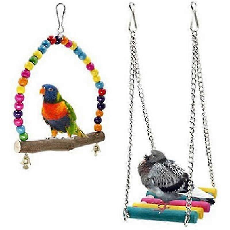 Wooden Bird Swing Toy Set