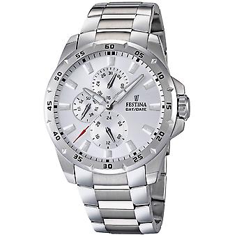 Quartz Analog Men's Watch Festin with F16662/1 Stainless Steel Bracelet