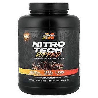 MuscleTech, Nitro-Tech® Ripped, Lean Protein + Weight Loss, Chocolate Fudge Brownie, 4.01 lbs (1.82 kg)