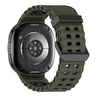 No‑Gap Breathable Waterproof Two‑Tone Silicone Sport Strap for Samsung Galaxy Watch 8 40mm 44mm and Galaxy Watch 8 Classic 46mm