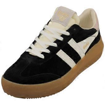 Gola Athena Womens Fashion Trainers in Black Off White