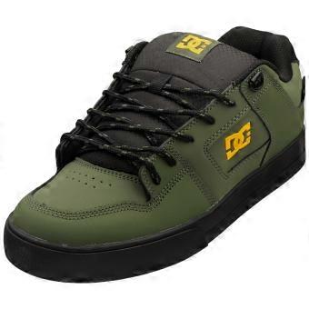 DC Shoes Pure Wnt Mens Skate Trainers in Olive Black