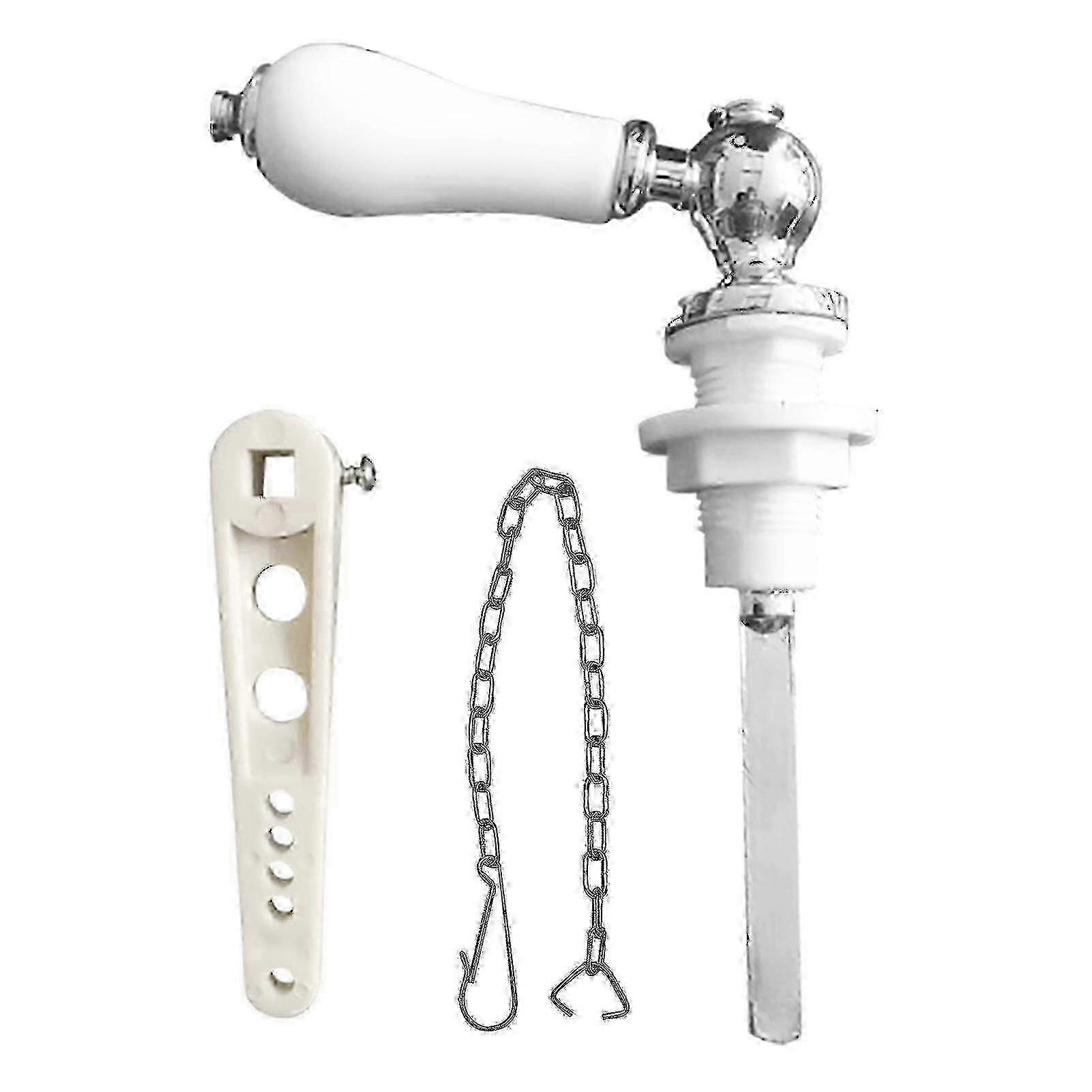 Traditional White Ceramic Flush Handle