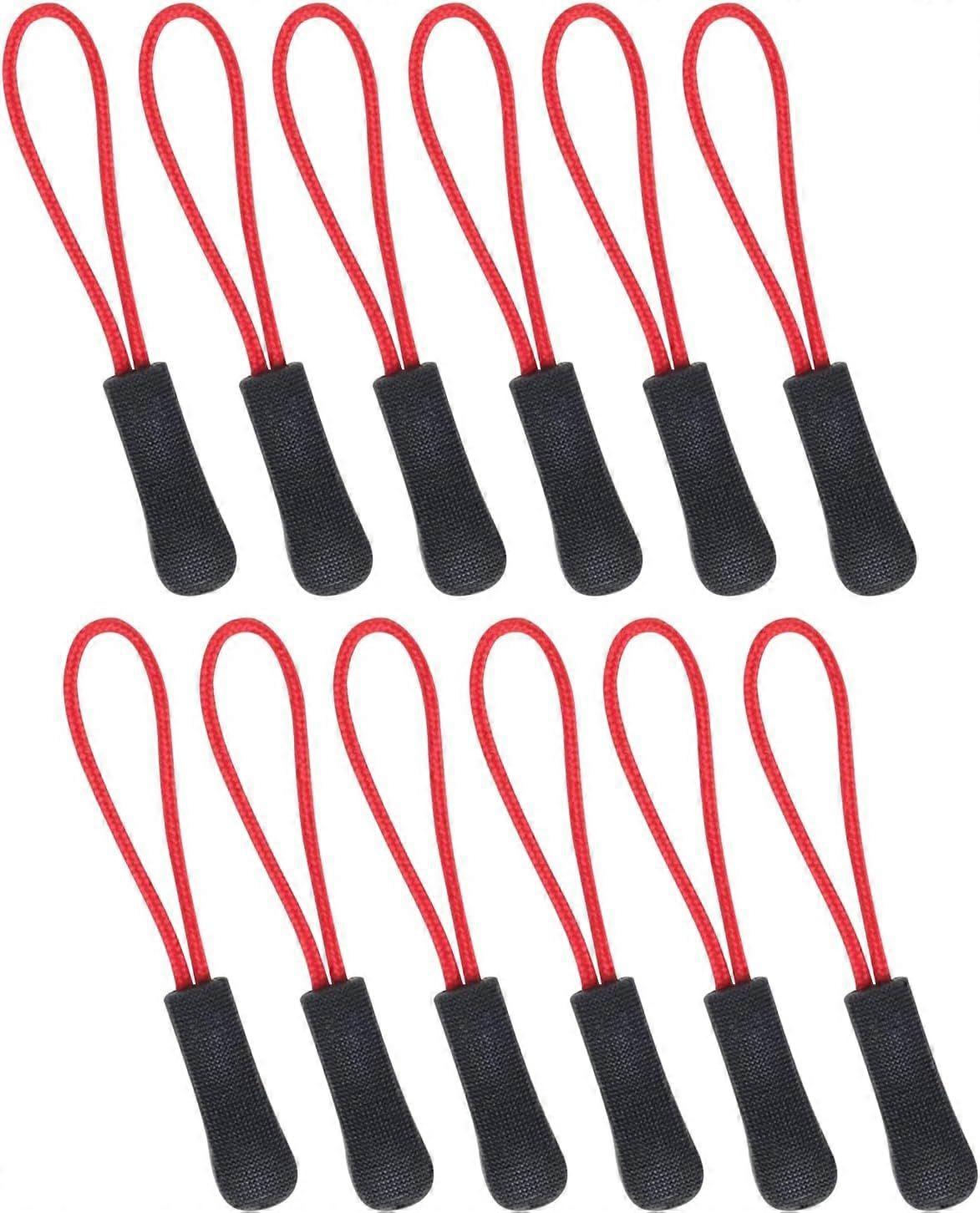12pcs Zip pulls,Zipper pull,Zip Tag,Zipper Pull Cord Pulls Zipper Extension