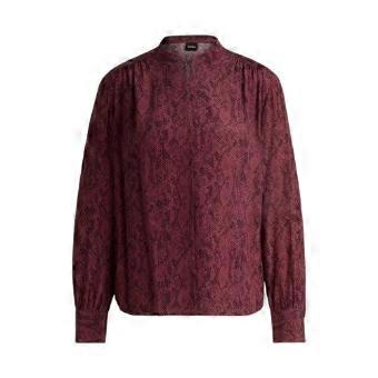 Boss Womens/Ladies Snake Print Long-Sleeved Blouse