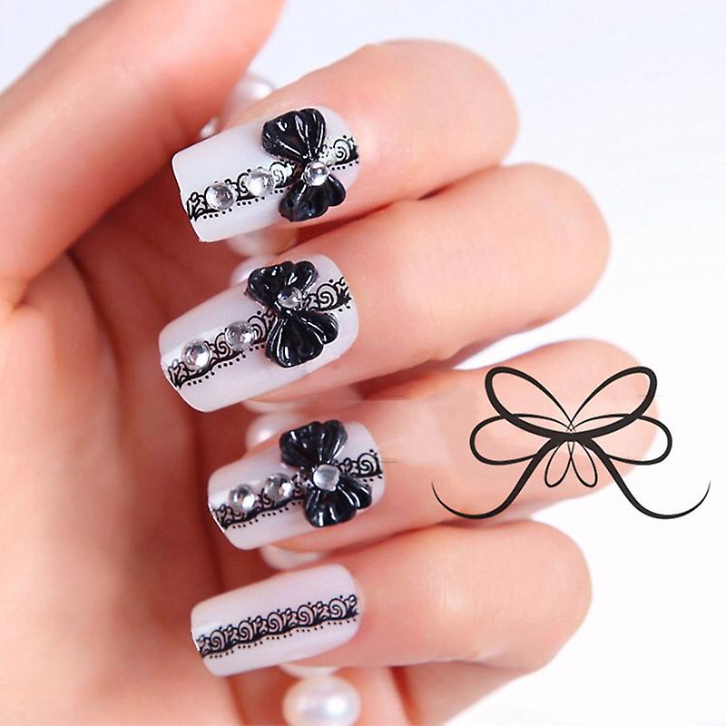 24pcs Fake Nail Patch Glue Type Removable Short Paragraph Nail Patch New