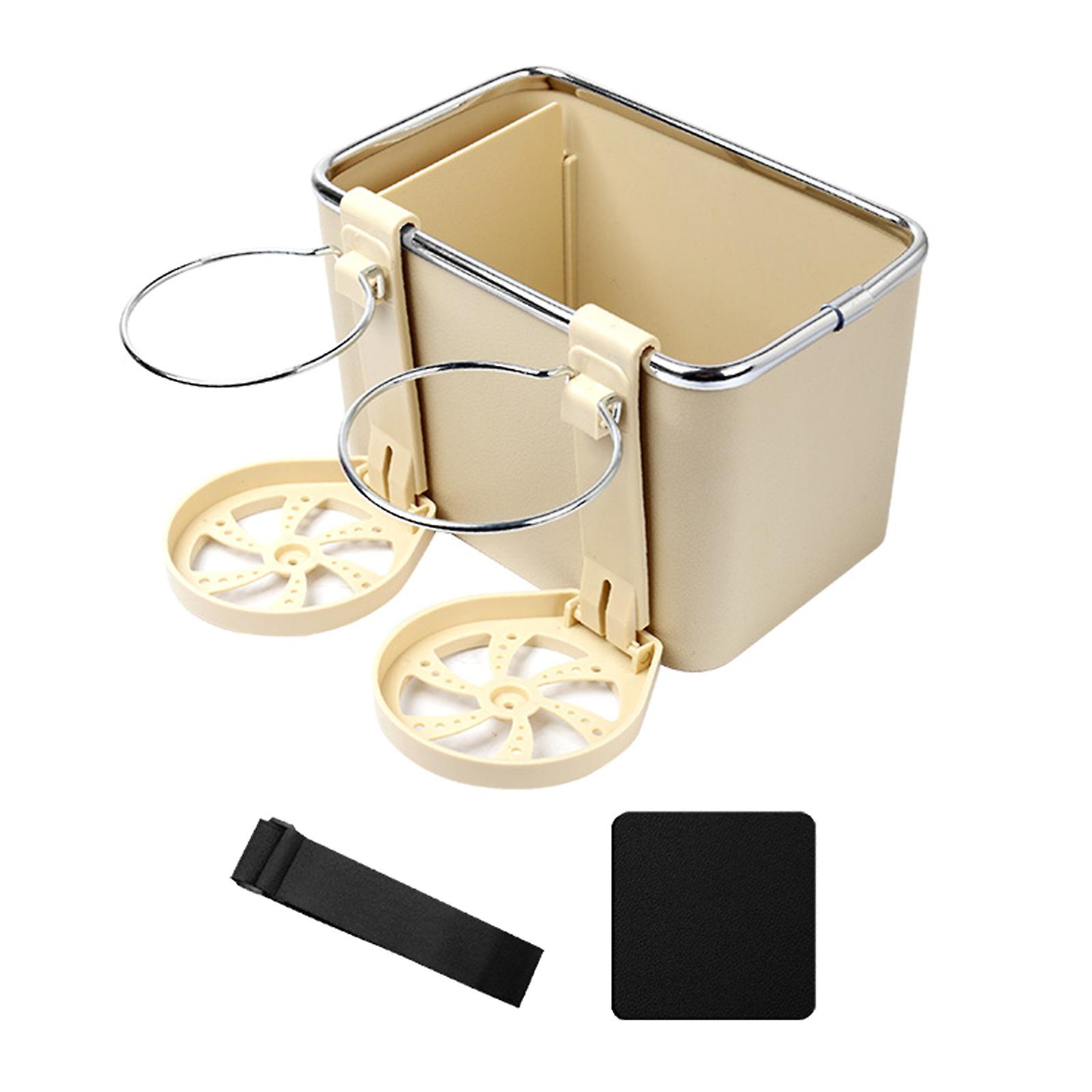 Car Back for Seat Organizer Tissue Box Pouch with Cup Holder Universal for Auto