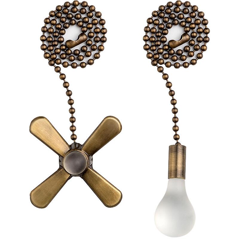 2 Stück 30.5 cm Zugkette Deckenventilator Anhänger mit Stecker