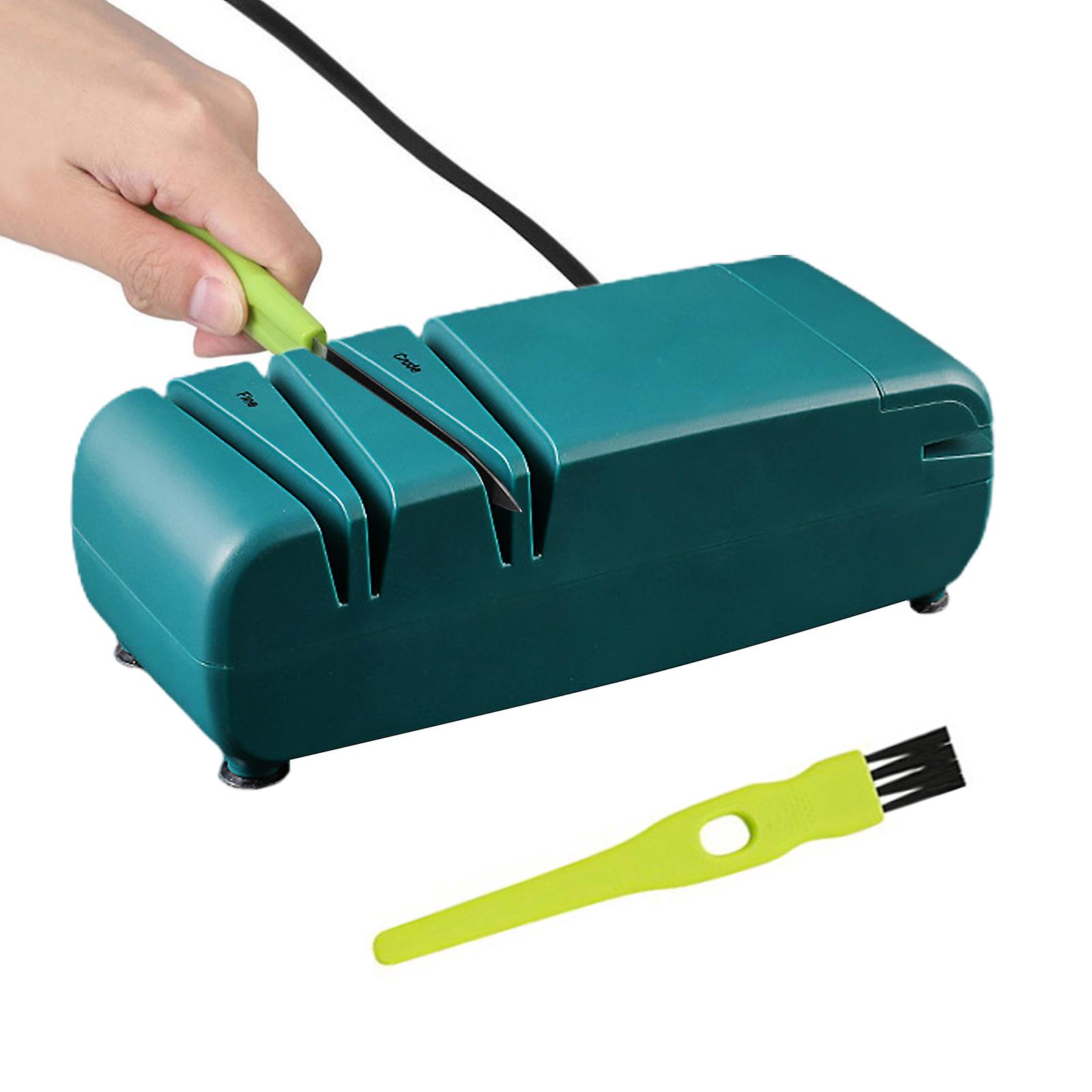 Professional Electric Knife Sharpener, Knife Sharpener For Home, 2 Stages For Quick Sharpening & Polishing