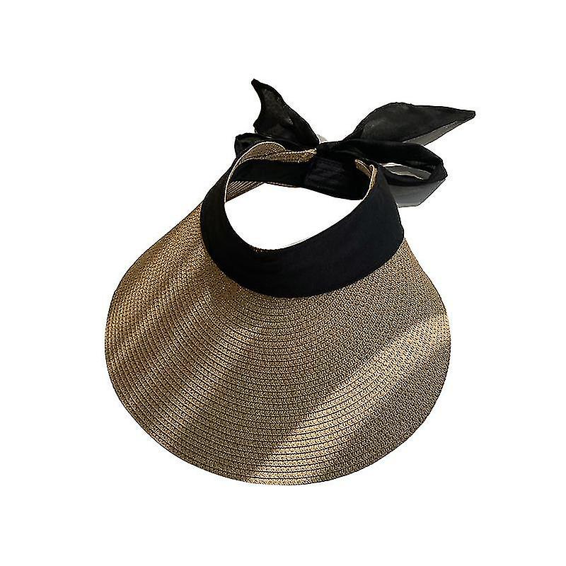 1pc Adjustable Ribbon Bow Straw Hat